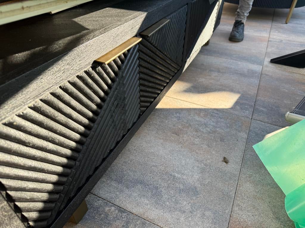 Tv meubel, Ophalen, 150 tot 200 cm, Zo goed als nieuw, Minder dan 100 cm