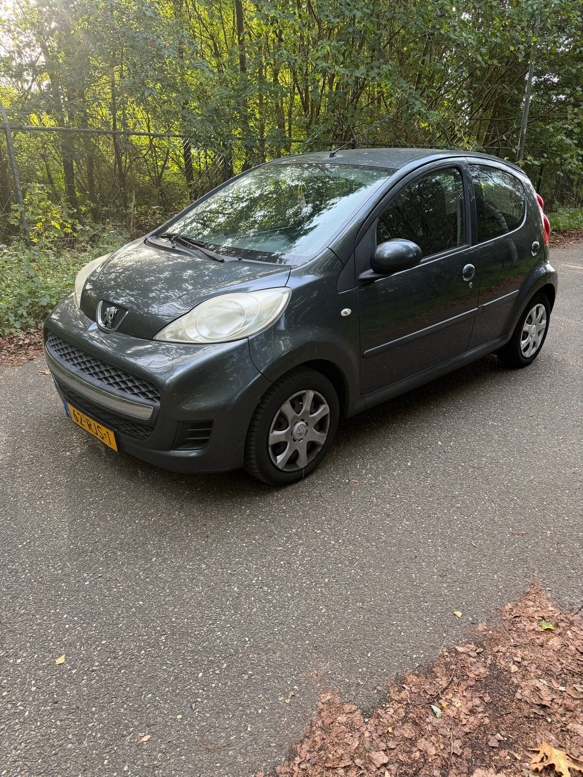 Peugeot 107 1.0 12V 5DR 2011 Grijs, Auto's, Voorwielaandrijving, Stof, 68 pk, Origineel Nederlands