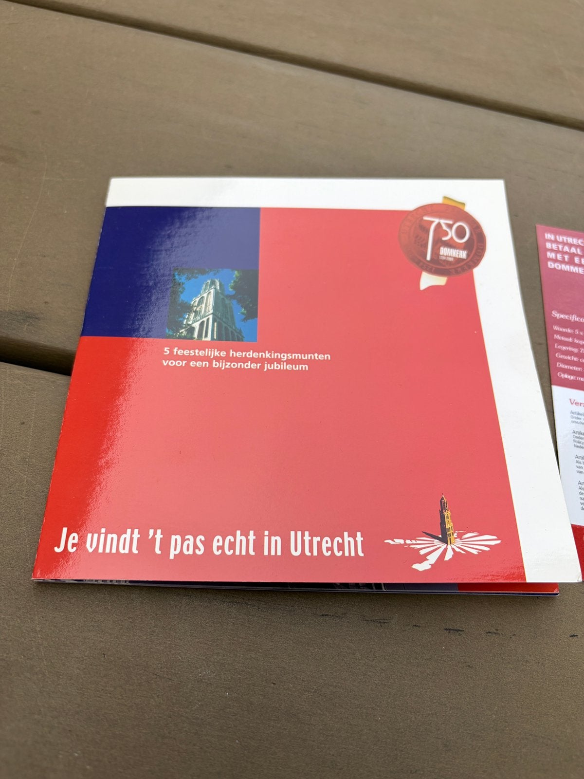 Originele muntenset 750 domkerk utrecht compleet certificaat, Postzegels en Munten, Munten | Nederland, Ophalen of Verzenden