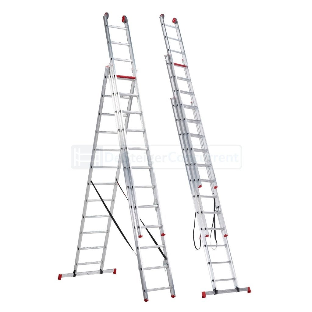 Altrex reformladder 3x12, Doe-het-zelf en Verbouw, Ophalen, Zo goed als nieuw, Ladder, 4 meter of meer