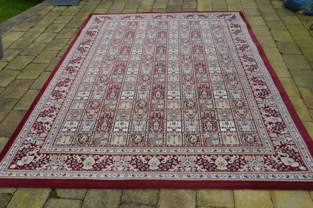 Vloerkleed/ tapijt Perzische stijl / patchwork, 287 x 200 cm, Ophalen, Gebruikt, 200 cm of meer, Rechthoekig