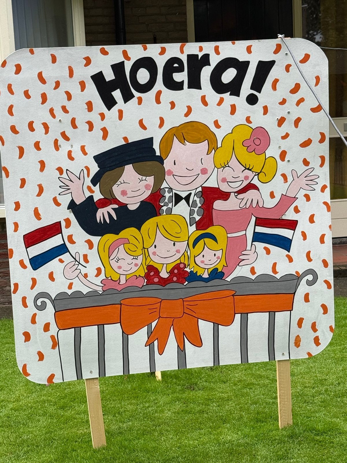 Straatversiering Koningsdag (Blond Amsterdam stijl), Ophalen of Verzenden, Zo goed als nieuw, Versiering, Geboorte of Huwelijk