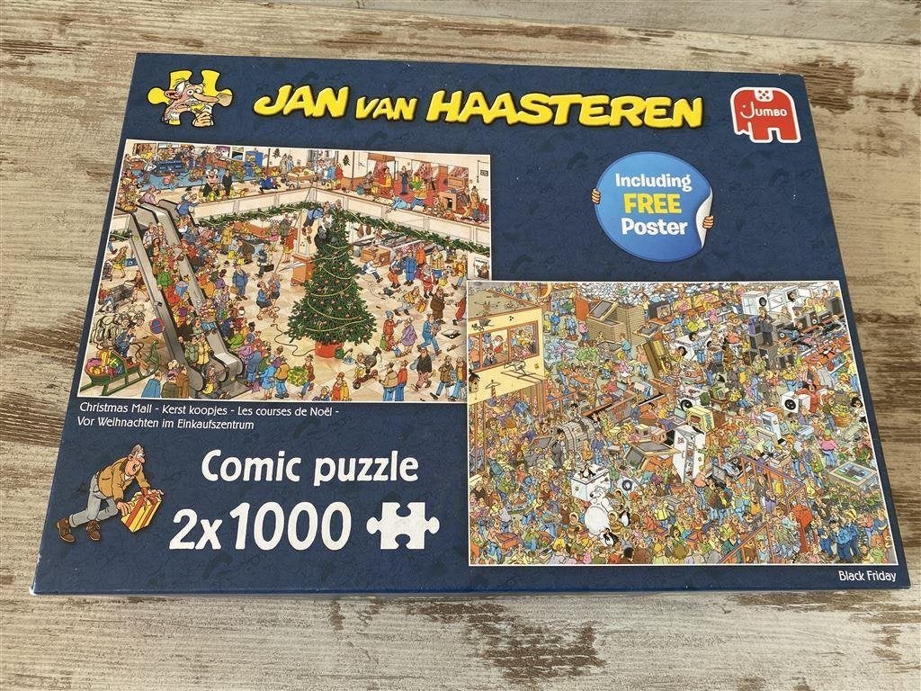 Jan van haasteren - christmas mall/black friday [s281], Verzenden, 500 t/m 1500 stukjes, Zo goed als nieuw