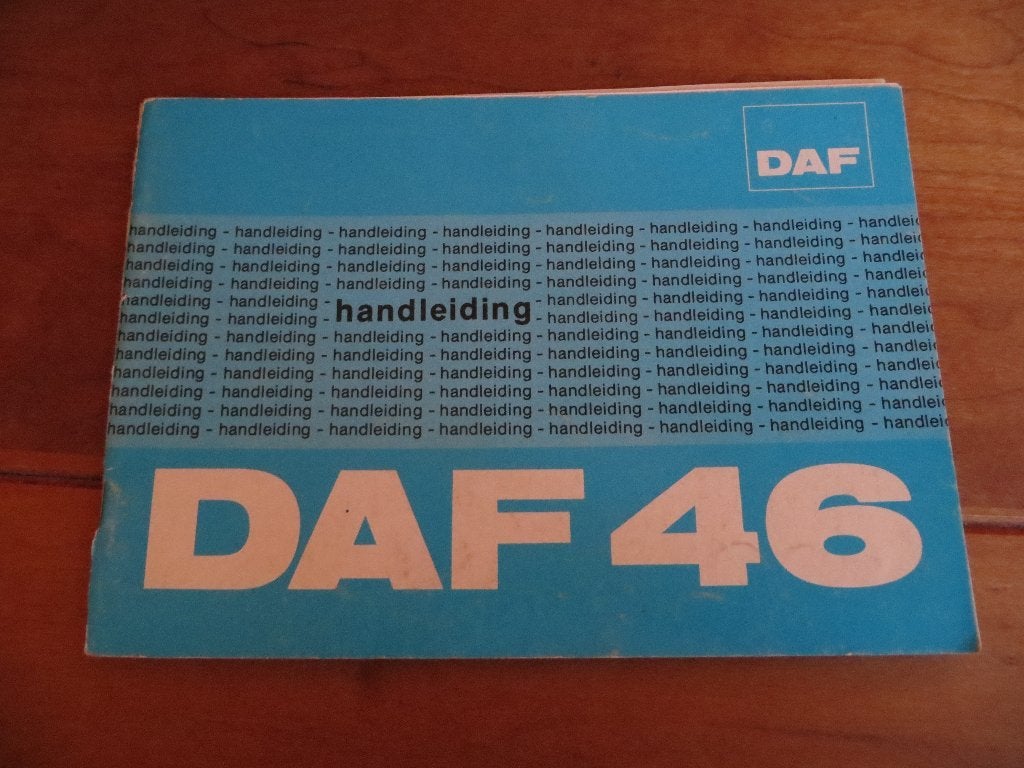 Instructieboek DAF 46 sedan, DAF 46 Stationcar, bestel 1974, Auto diversen, Ophalen of Verzenden