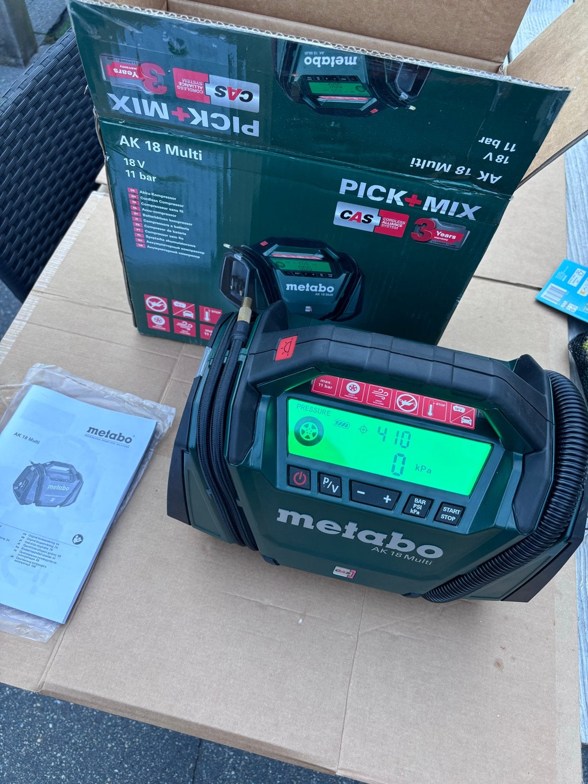 Metabo AK 18 Multi Accu Compressor/Luchtpomp - Nieuw, Ophalen of Verzenden, Nieuw