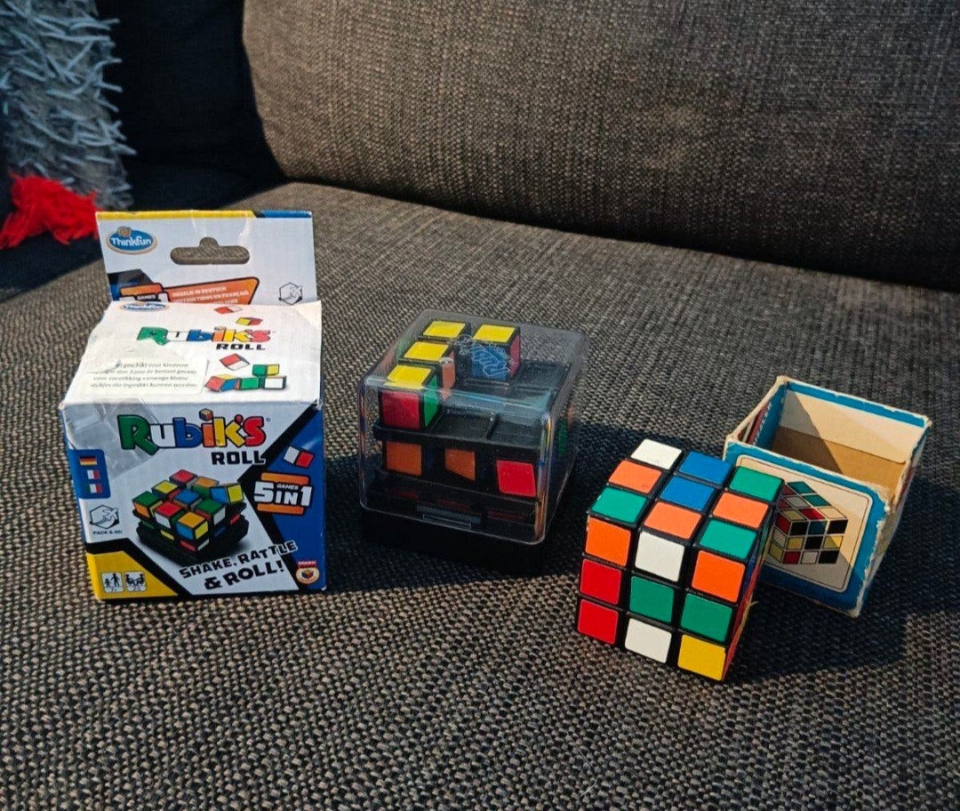 Rubik's Cube Puzzel Set: Klassiek & Rubik's Roll 5-in-1, Ophalen of Verzenden, Gebruikt, Rubik's of 3D-puzzel