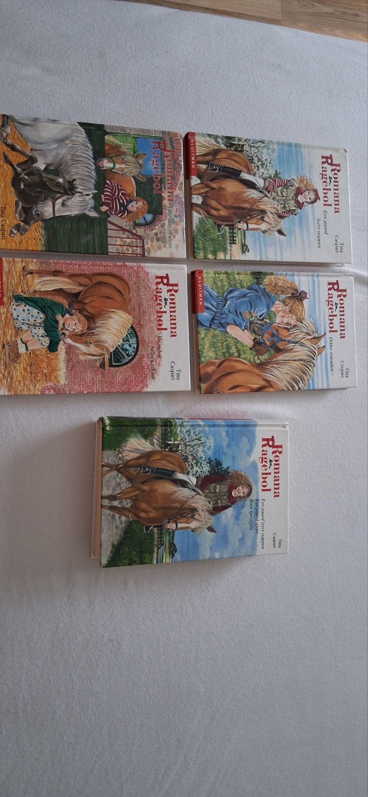 5x Romana en Ragebol paardenboeken - Tina Caspari, Ophalen of Verzenden, Gelezen, Fictie algemeen