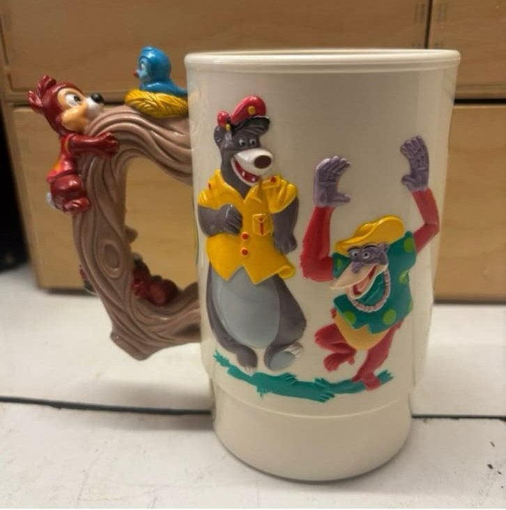 vintage Walt Disney's World on Ice" souvenir-beker uit 1992, Ophalen of Verzenden, Zo goed als nieuw, Servies
