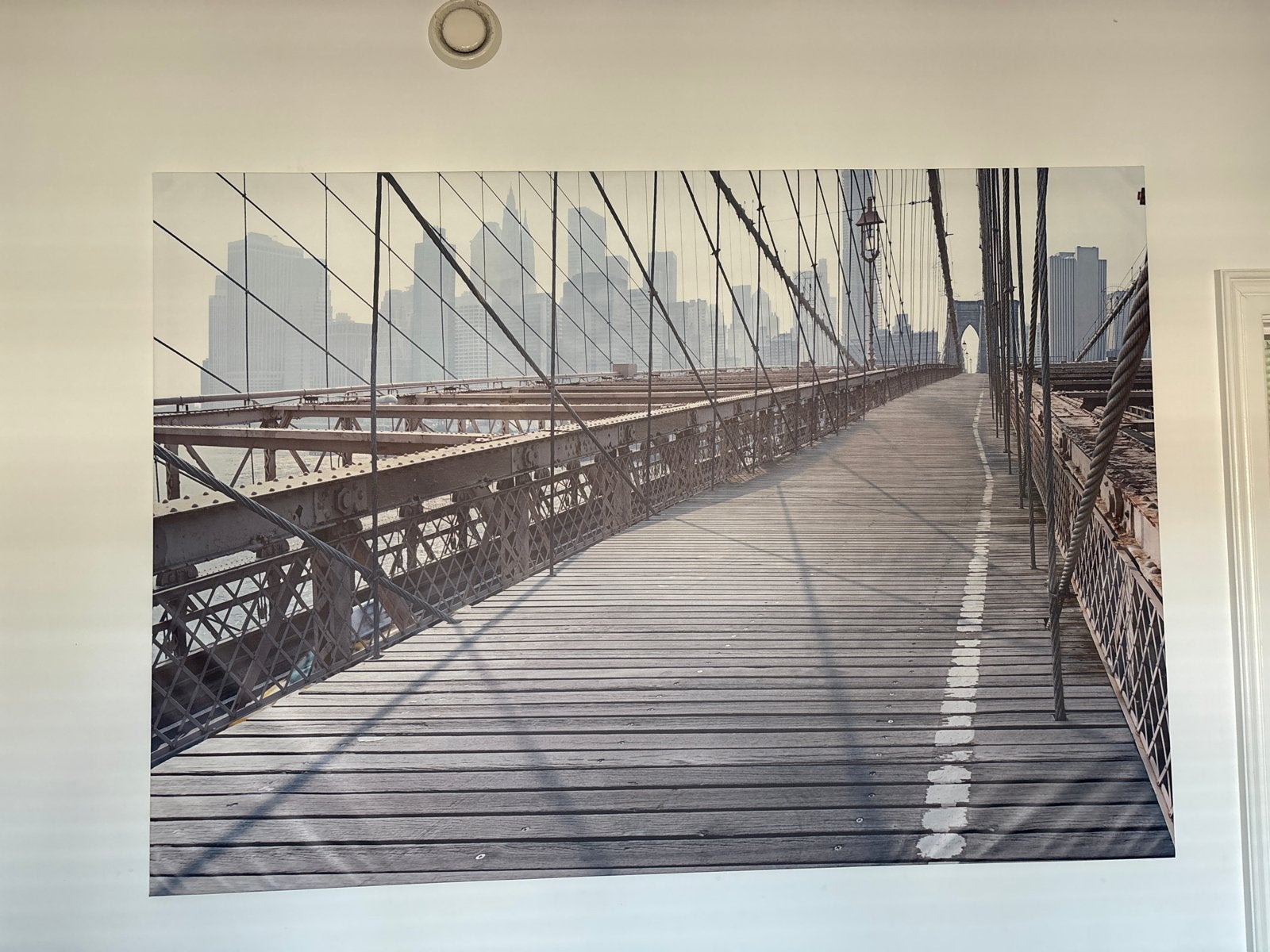 IKEA Brooklyn Bridge wanddecoratie, Ophalen, Oorspronkelijke maker, 125 cm of meer, Zo goed als nieuw