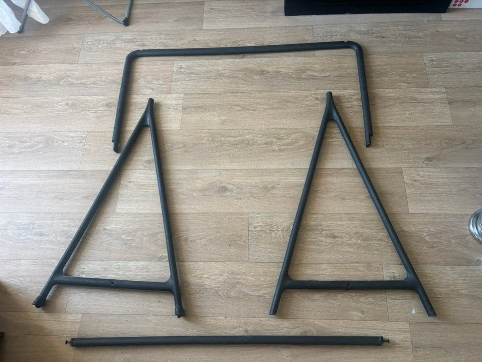 Kledingrek zwart ikea turbo, Ophalen, Zo goed als nieuw