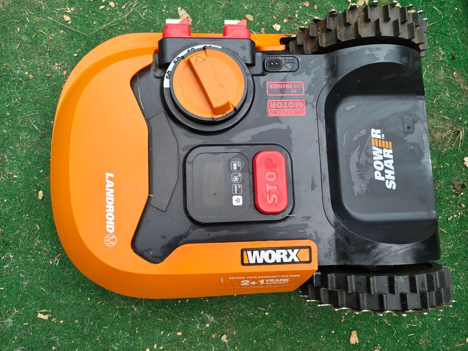 Worx Landroid M500 Robotmaaier - WR141E, Ophalen, Cirkelmaaier, Gebruikt, Accu-grasmaaier