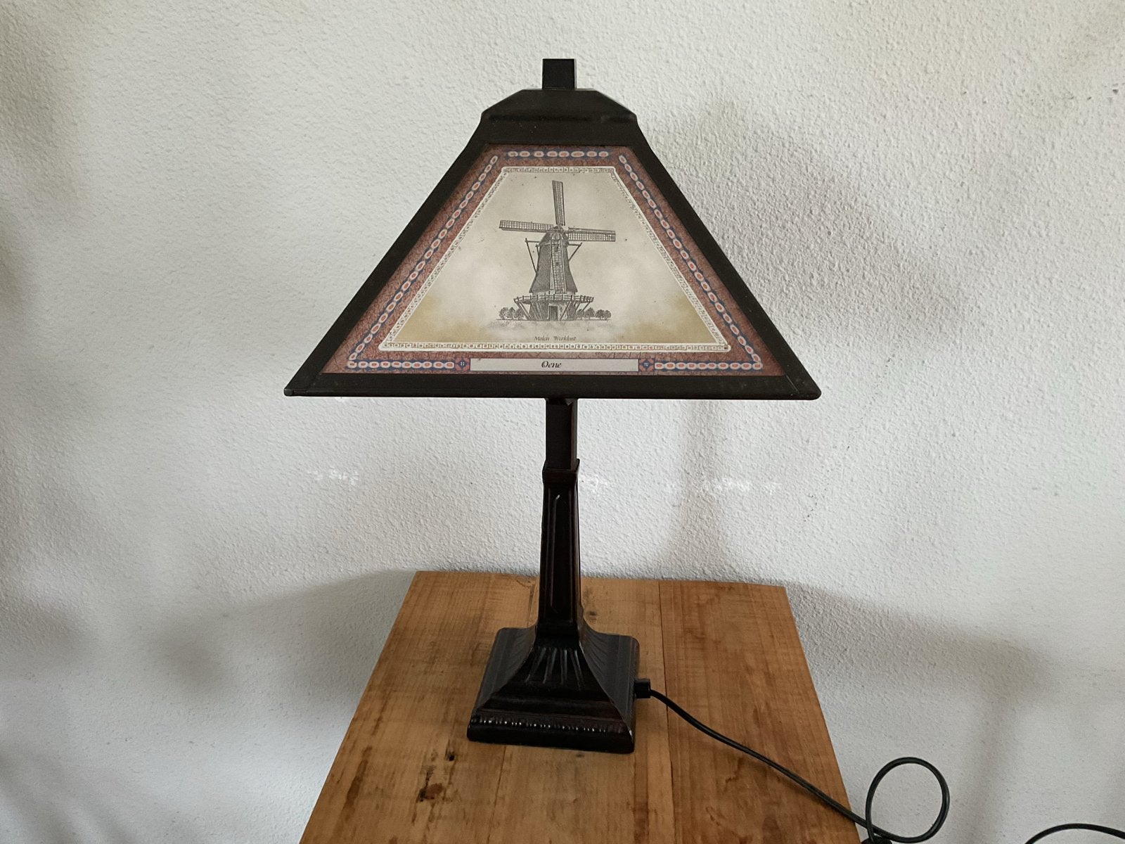 Vintage Tafellamp oene, Antiek en Kunst, Ophalen of Verzenden