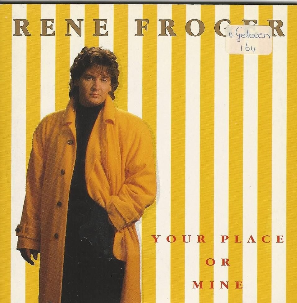 René Froger - Your place or mine = 2 track = 1,99, Ophalen of Verzenden, Zo goed als nieuw, Pop