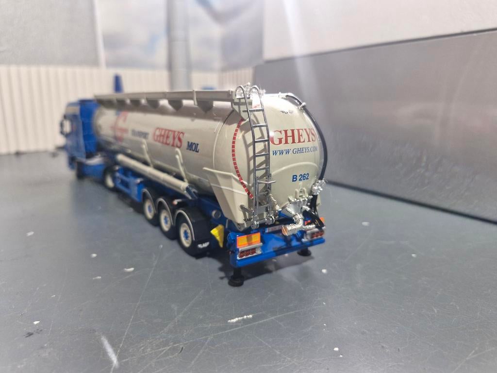 Daf XF met bulktrailer wsi Gheys mol, Hobby en Vrije tijd, Modelauto's | 1:50, Ophalen of Verzenden, Zo goed als nieuw, Bus of Vrachtwagen