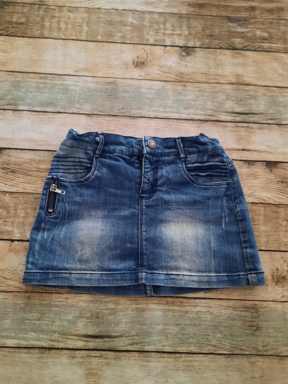 Te koop meisjes spijkerrok, Kinderen en Baby's, Kinderkleding | Maat 104, Meisje, Ophalen of Verzenden, Zo goed als nieuw, Jurk of Rok