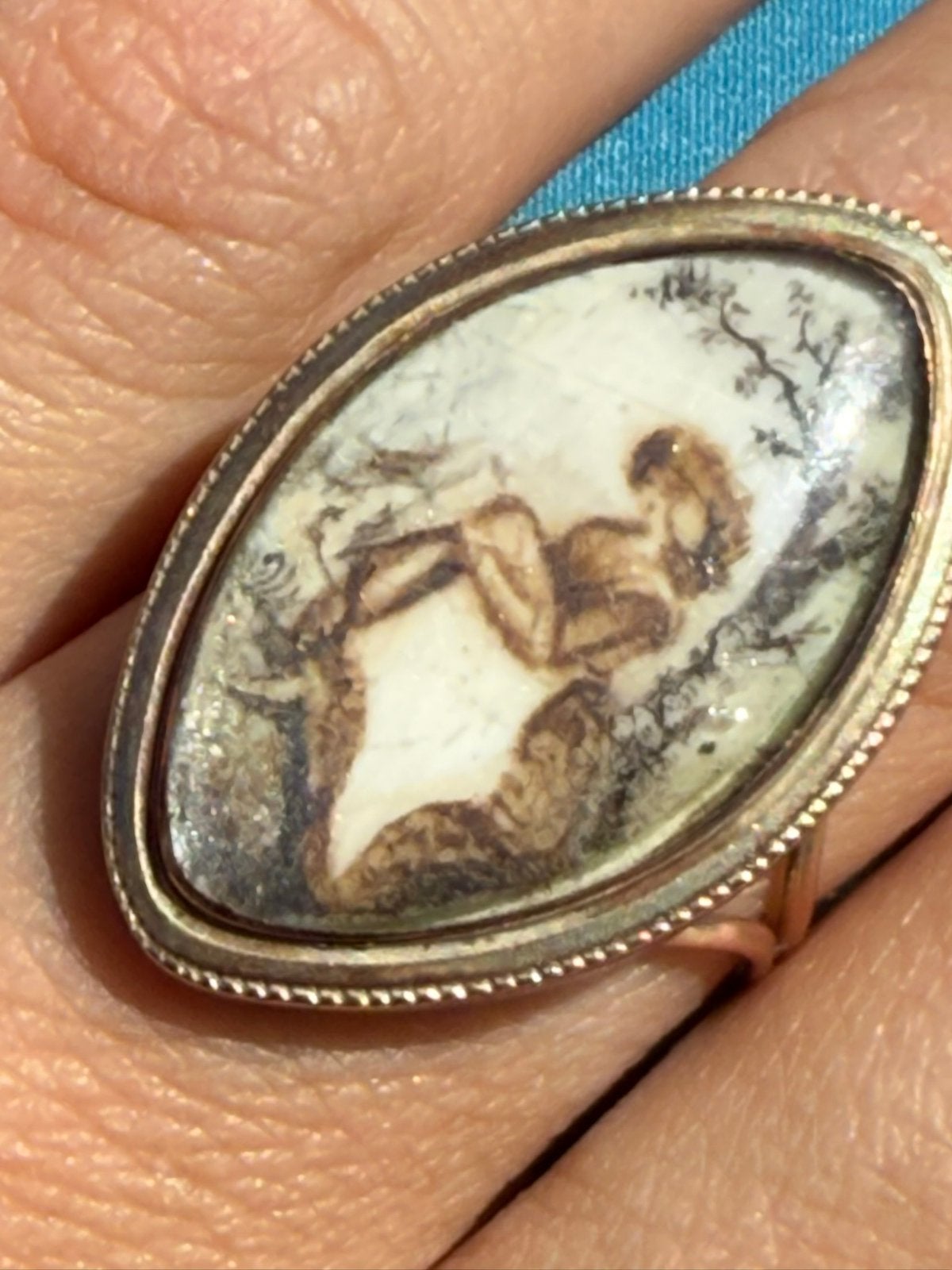 Antiek Gouden ring uit 1850, Sieraden, Tassen en Uiterlijk, Ophalen of Verzenden, Goud, Ring