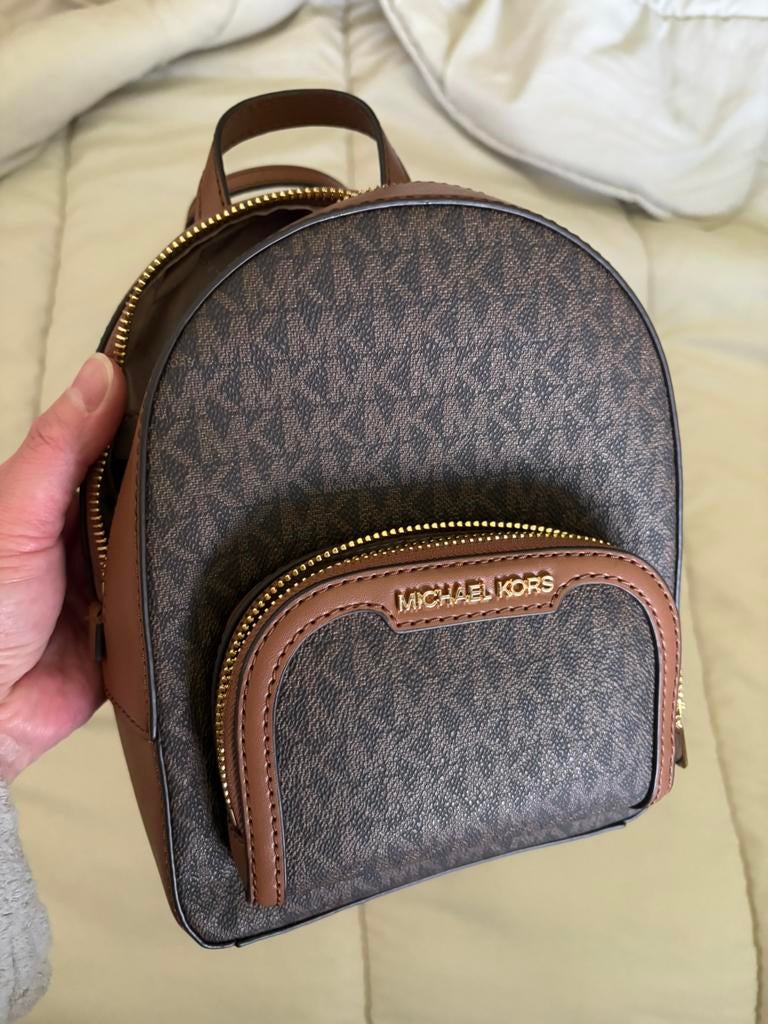 Michael Kors Jaycee rugtas klein, Sieraden, Tassen en Uiterlijk, Tassen | Rugtassen, Ophalen of Verzenden, Zo goed als nieuw, Overige merken