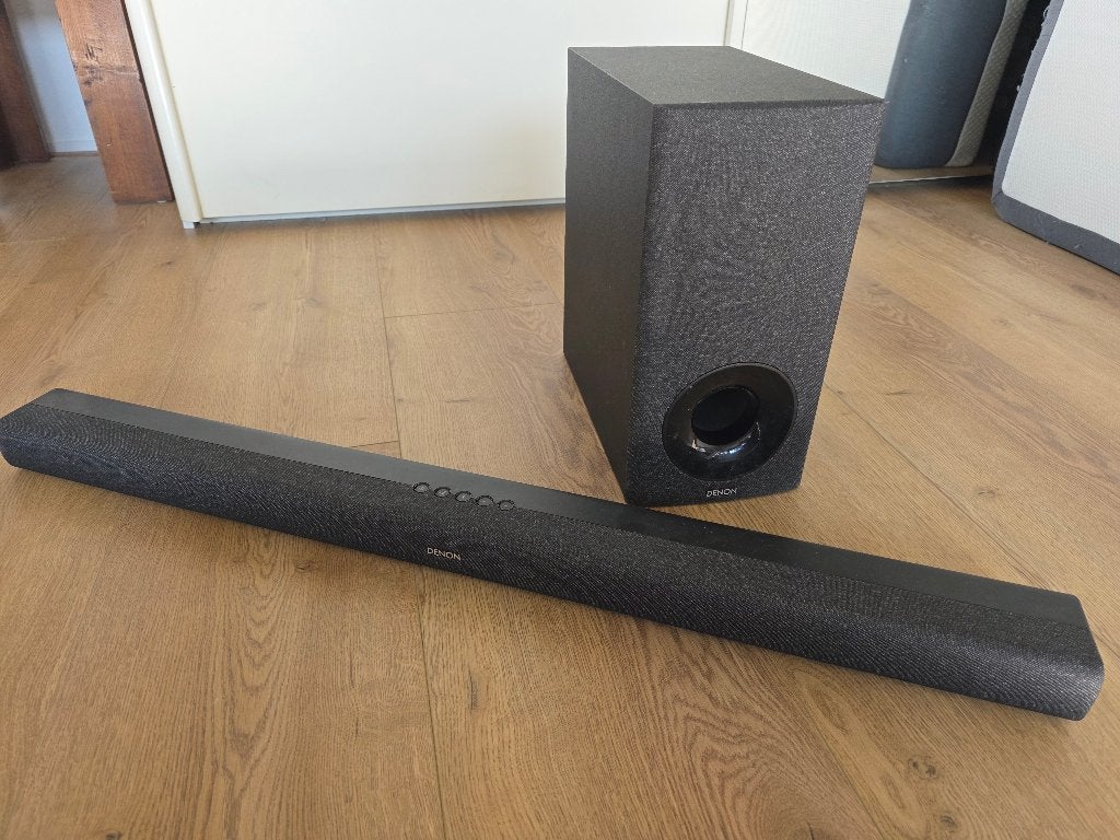 Denon dht-416 soundbar met subwoofer, Ophalen, Bluetooth, Zo goed als nieuw