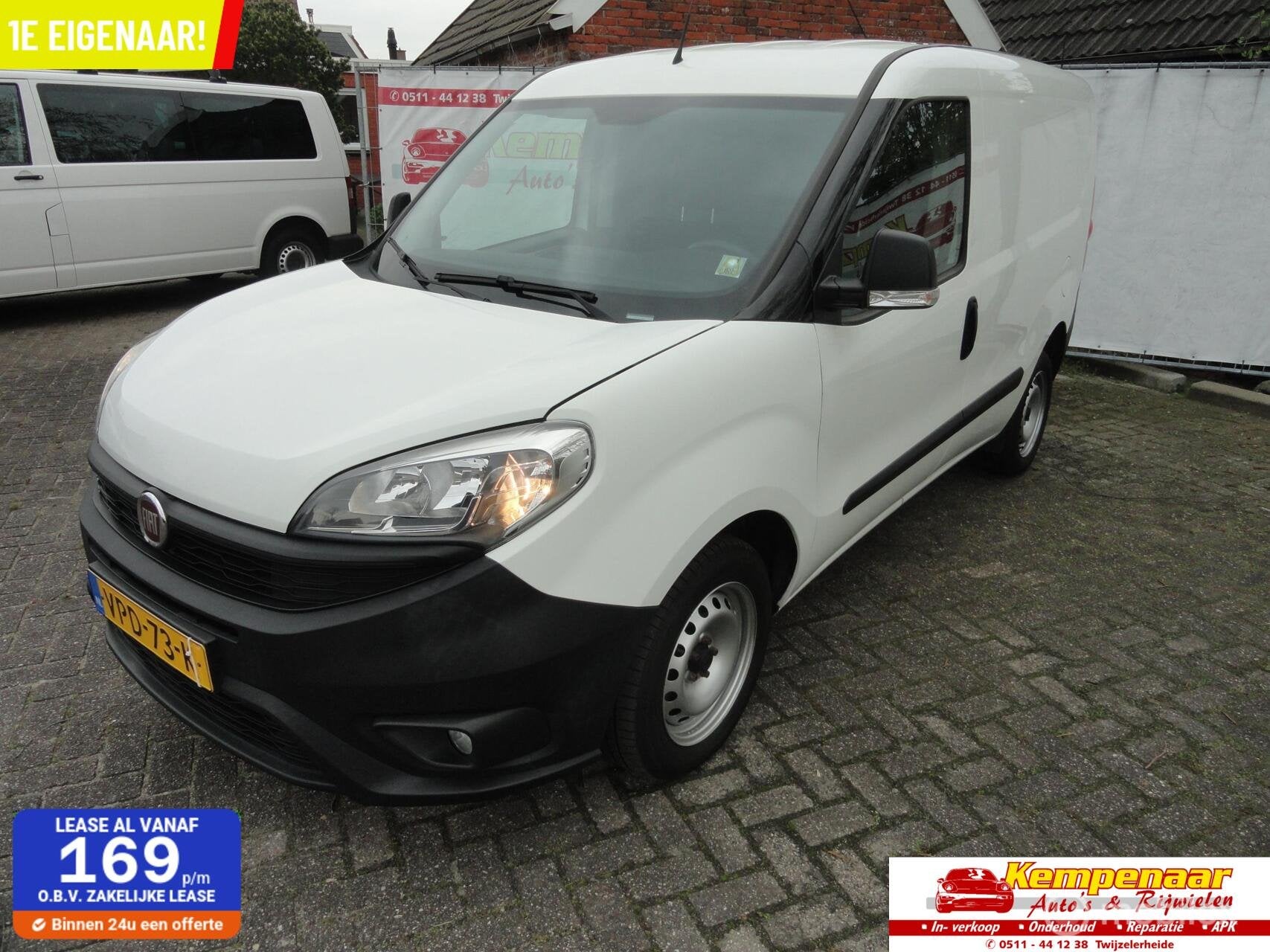 Fiat Doblò Cargo 1.6 MJ L1H1, Auto's, Euro 6, 4 cilinders, Origineel Nederlands, Bedrijf
