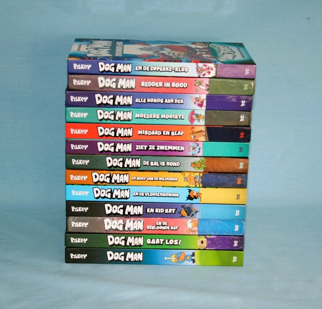 Dog Man Boekenreeks Compleet - 1 t/m 13, Ophalen of Verzenden, Zo goed als nieuw, Dav Pilkey