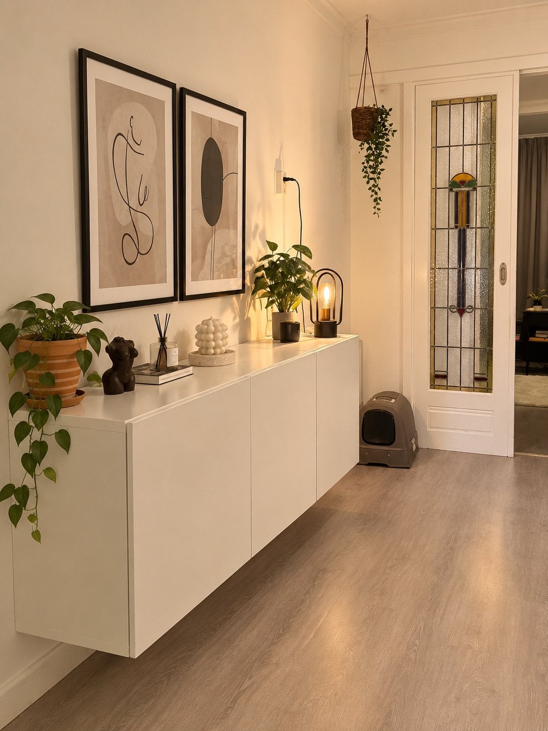 IKEA BESTÅ kast 180 cm wit – zwevend wandmeubel