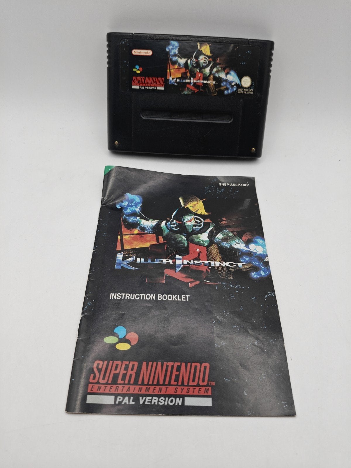 Killer Instinct SNES PAL - Game en handleiding, Spelcomputers en Games, Games | Nintendo Super NES, Nintendo, Gebruikt, Vechten