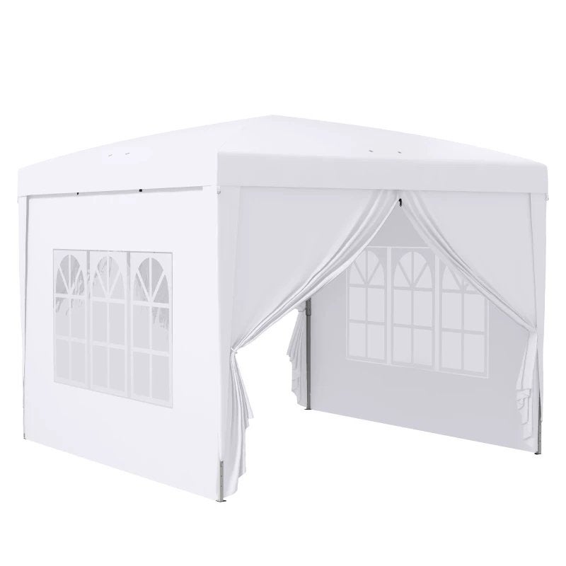 Outsunny Paviljoen Partytent 2.95x2.95m Wit - Nieuw in doos, Ophalen, Minder dan 4 meter, Nieuw, Paviljoen