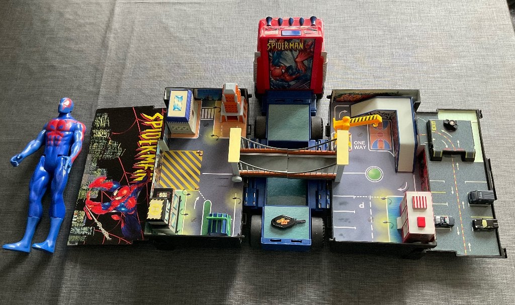 MICRO MACHINES SPIDERMAN TRUCK, Ophalen, Zo goed als nieuw