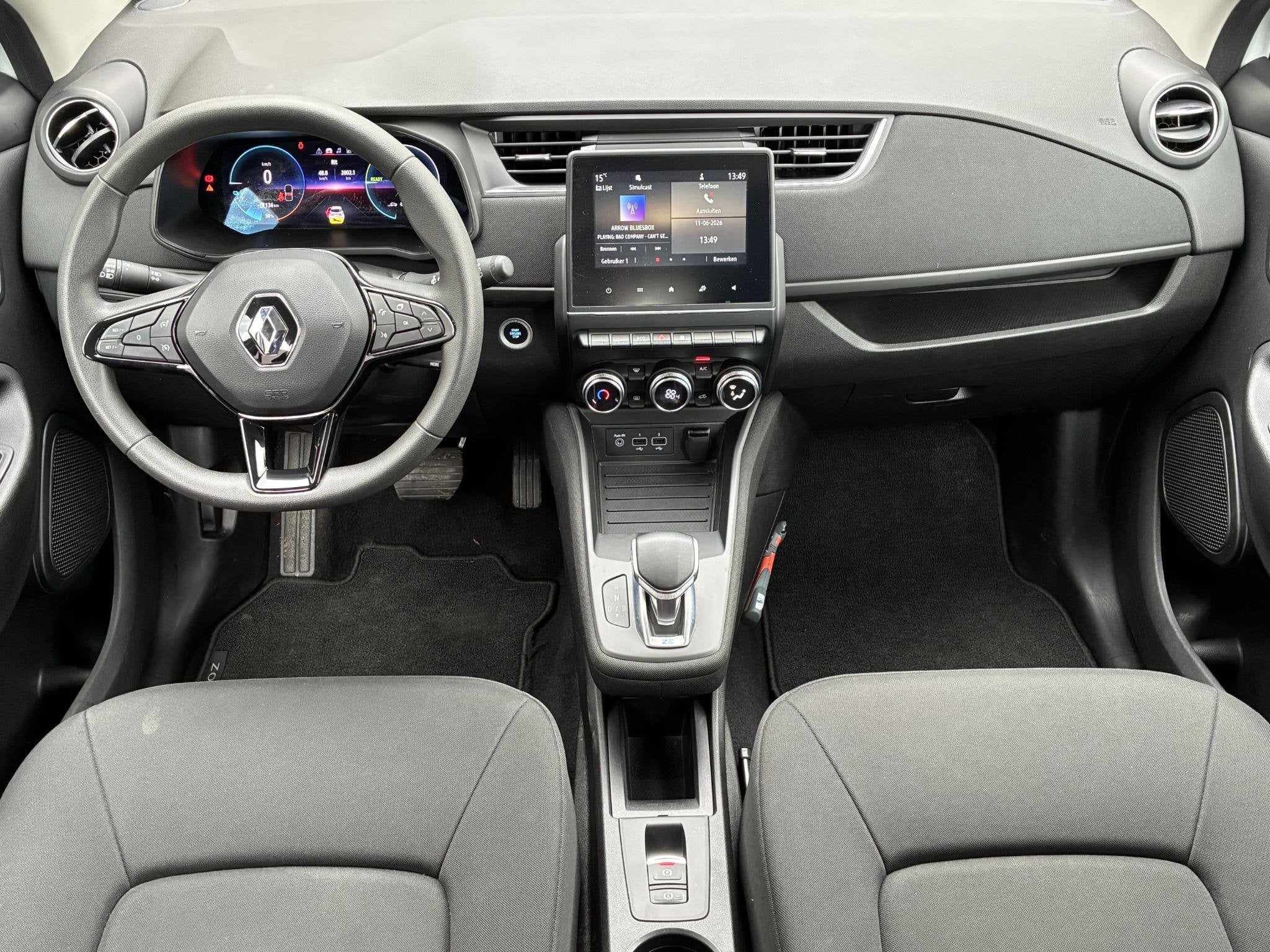 Renault ZOE R135 Zen 52 kWh / SOH 94% / KOOPACCU / CCS Snel, Auto's, Gebruikt, Lane Keeping Assist, 180 min, Wit