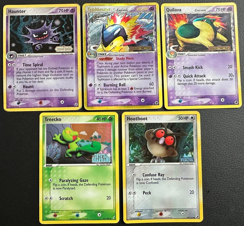 Setje stamped holo kaarten uit 2005/2006, Ophalen of Verzenden, Zo goed als nieuw, Meerdere kaarten