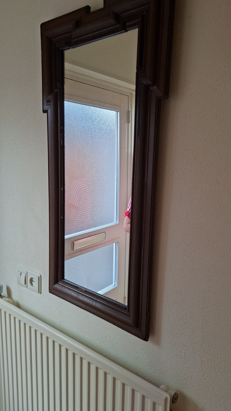 Antieke Art Deco Wandspiegel., Huis en Inrichting, Ophalen, Gebruikt, Rechthoekig