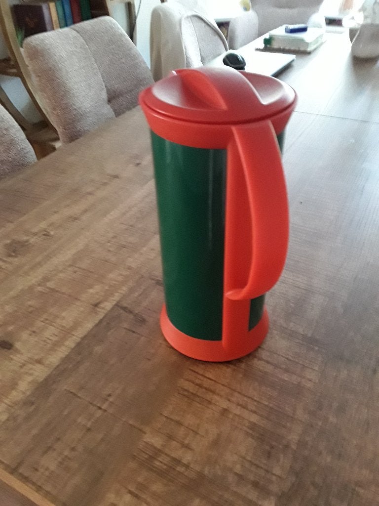 vintage thermoskan. ALFI thermoskan. made in Germany, Overige typen, Ophalen of Verzenden, Gebruikt, Groen