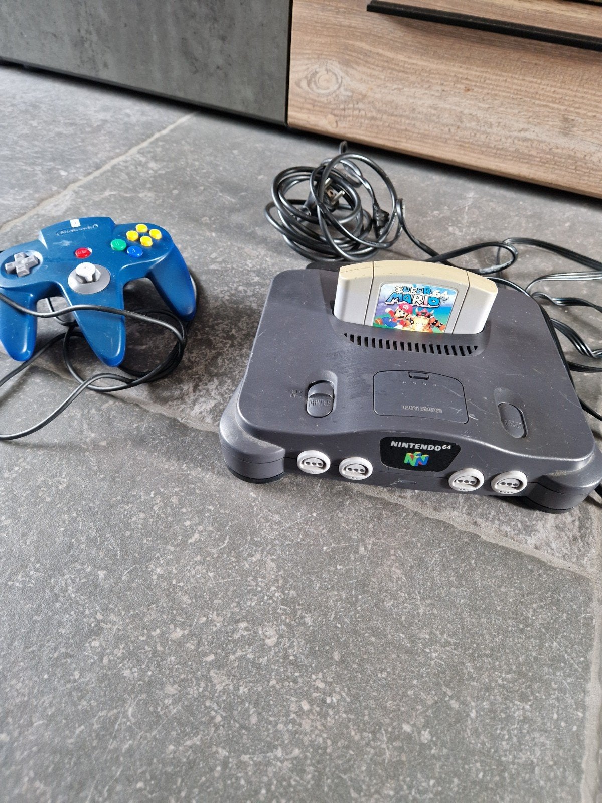 Nintendo 64 met Super Mario 64 en 2 controllers, Ophalen of Verzenden, Gebruikt, Met 2 controllers, Met games
