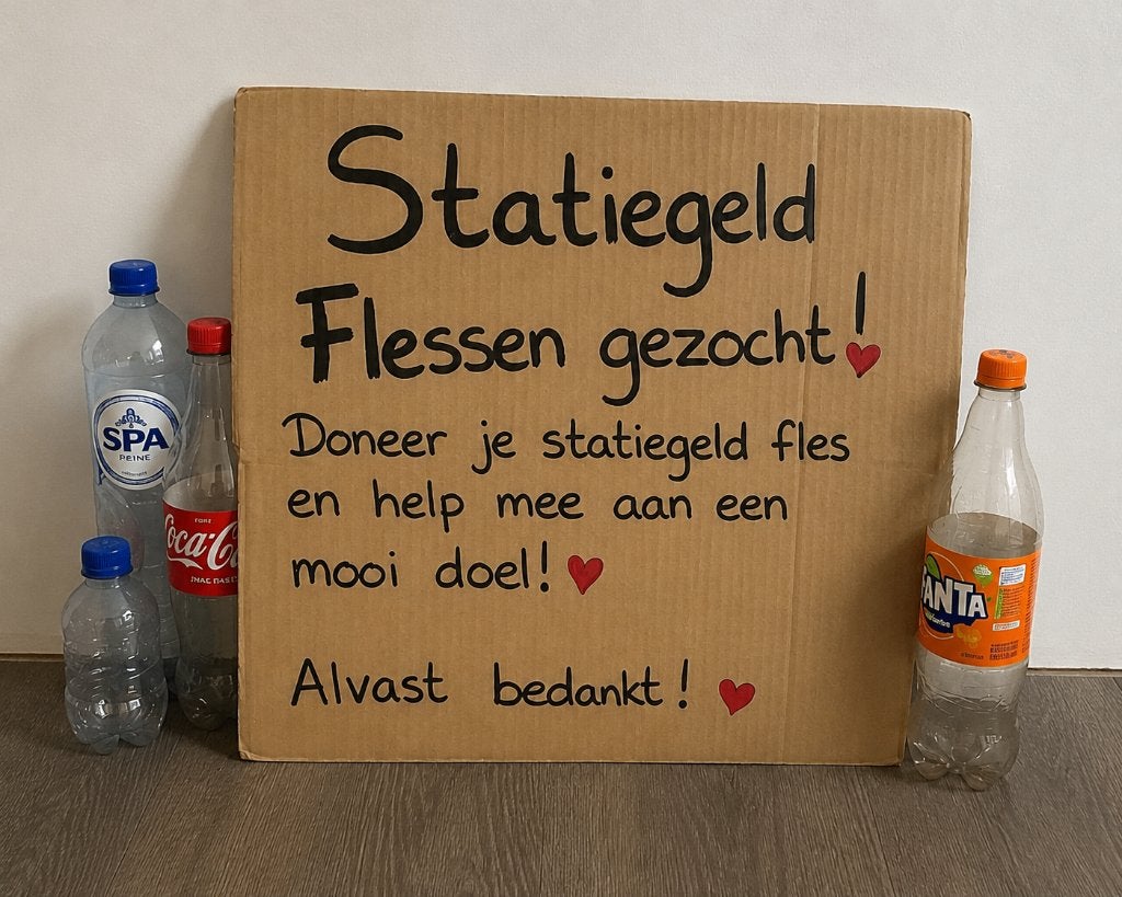 Statiegeldflessen gezocht voor een goed doel ️, Ophalen