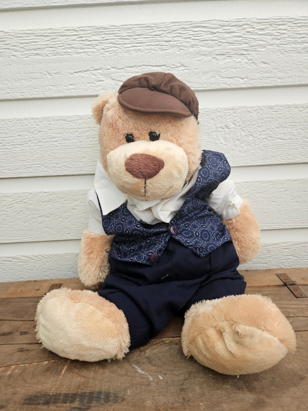 Bob der Bär Knuffelbeer met Kleding - Wasbaar, Kinderen en Baby's, Overige merken, Overige karakters, Beer, Ophalen of Verzenden