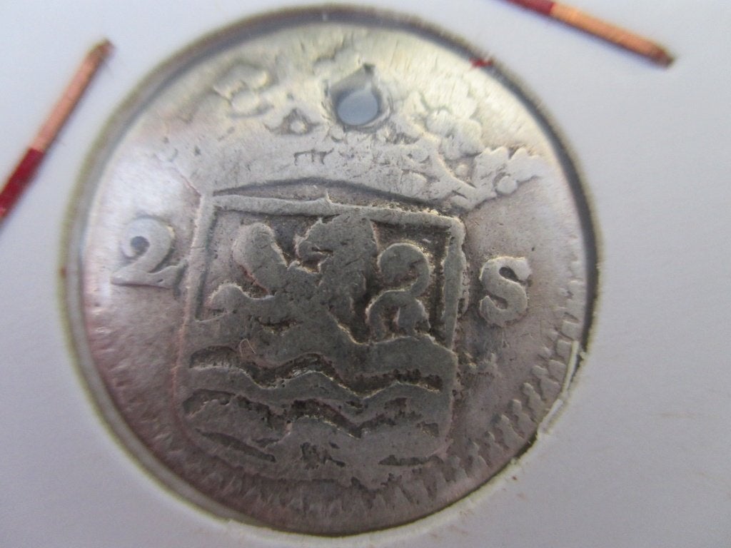 Dubbele wapenstuiver Zeelandia 1727, Vóór koninkrijk, Zilver, Losse munt, Overige waardes