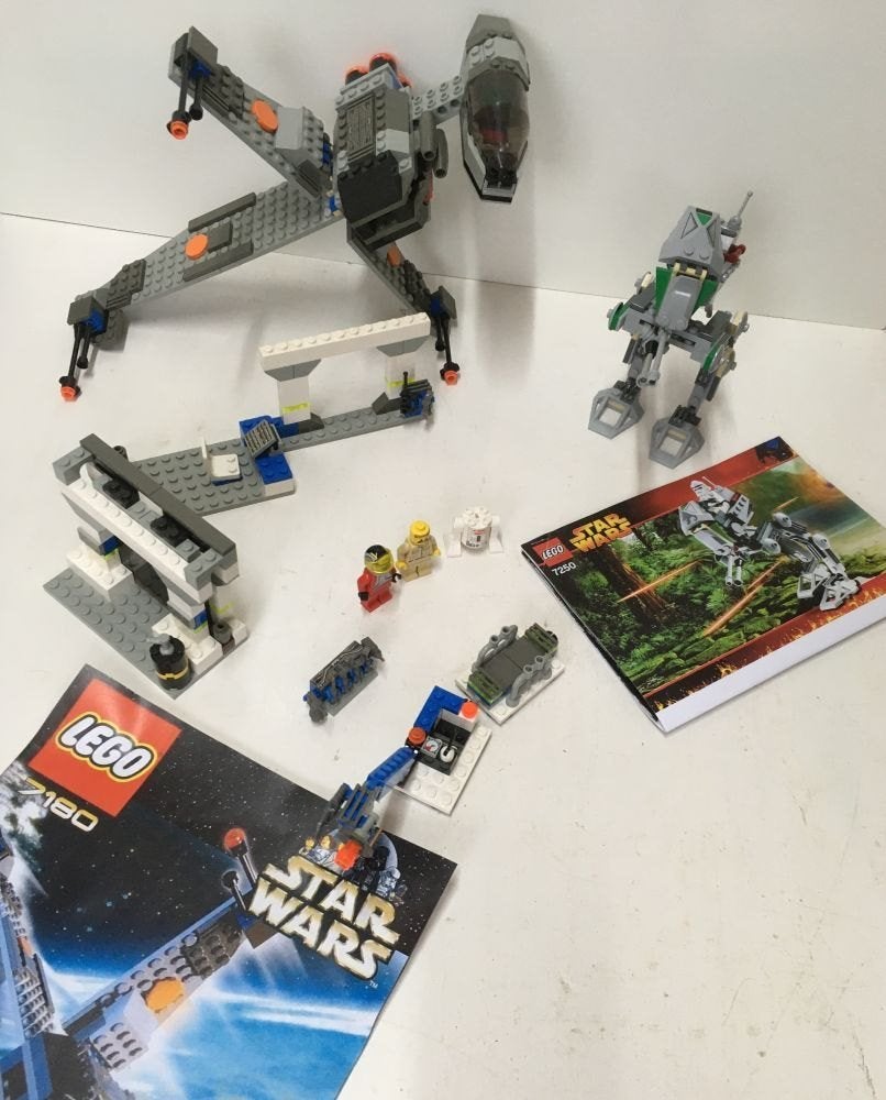 Lego Star Wars - Clone Scout Walker & B-wing 7180 7250, Gebruikt, Star Wars, Lego, Ophalen of Verzenden