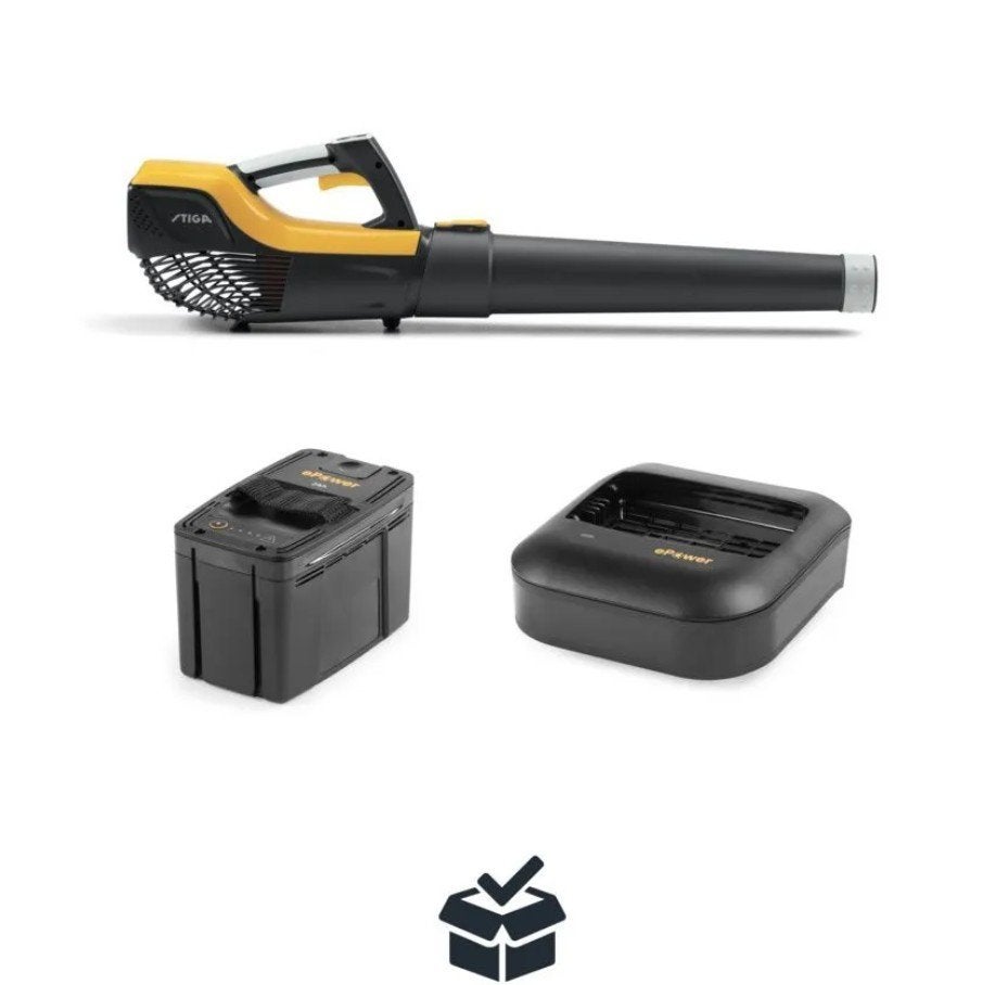 Bladblazer Stiga BL500E complete kit, Stiga, Nieuw, Ophalen of Verzenden, Accu