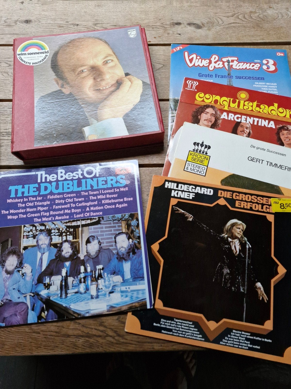 Diverse LP's: Wim Sonneveld, The Dubliners, Vive la France, Ophalen, LP, Gebruikt, Overige genres