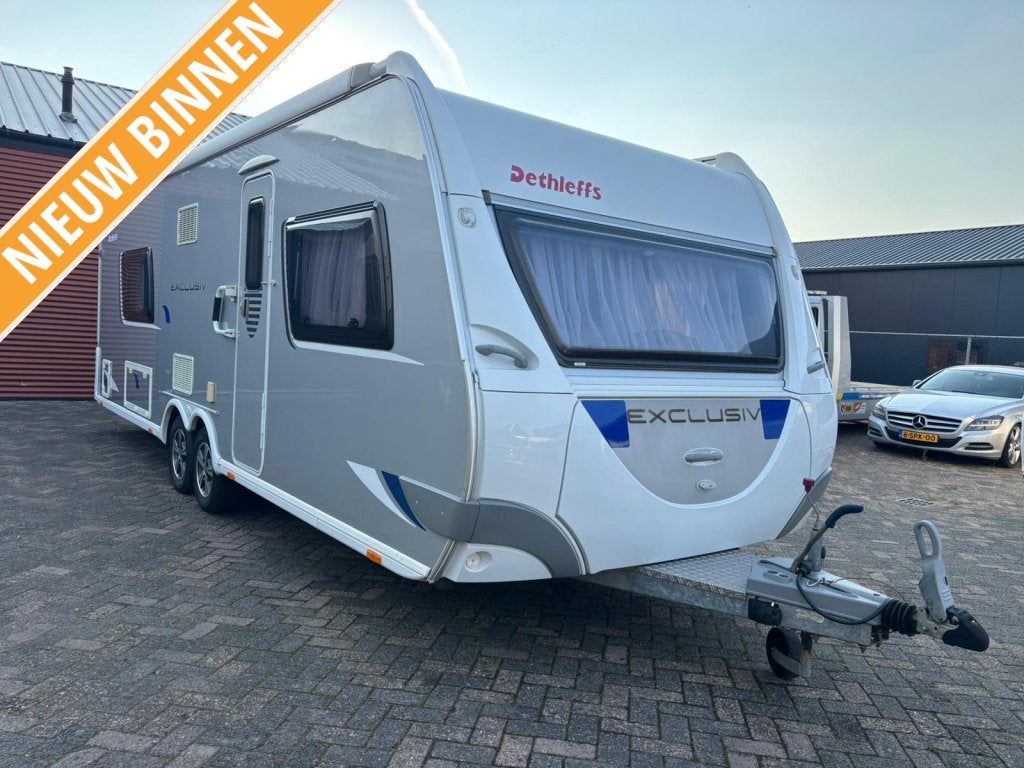Dethleffs Exclusiv 655V bj. 2011 bomvol opties! Topstaat!, Caravans en Kamperen, Caravans, Schokbreker, Rondzit, Bedrijf, Dethleffs