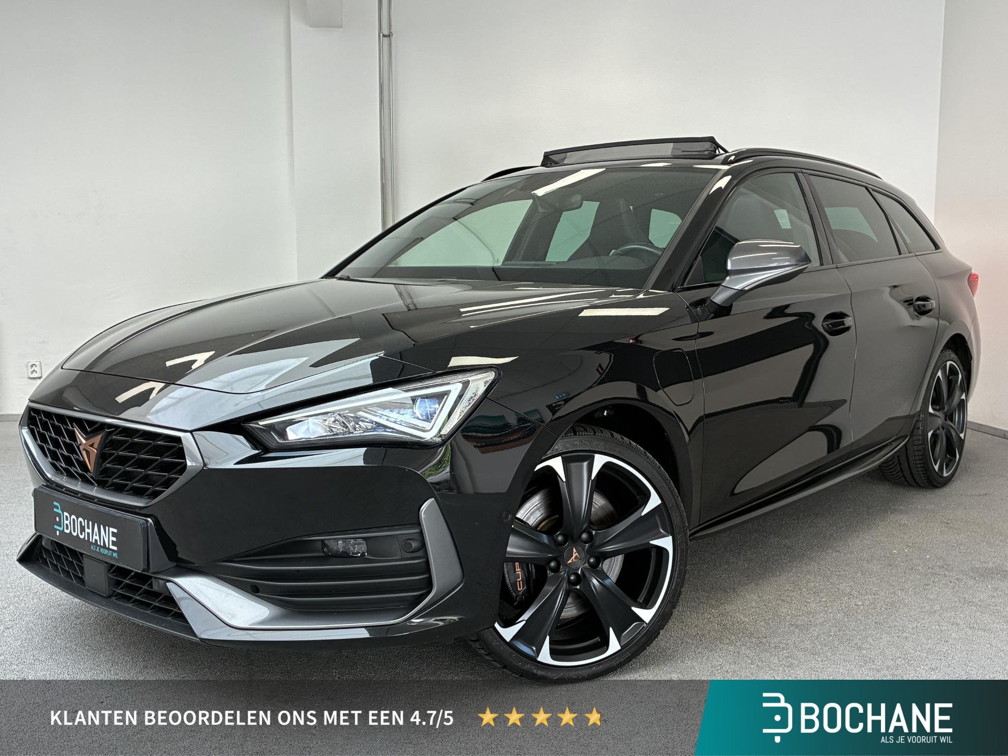 CUPRA Leon Sportstourer 1.4 e-Hybrid VZ Copper Edition | 94%, Auto's, Gebruikt, 4 cilinders, Leon, Zwart