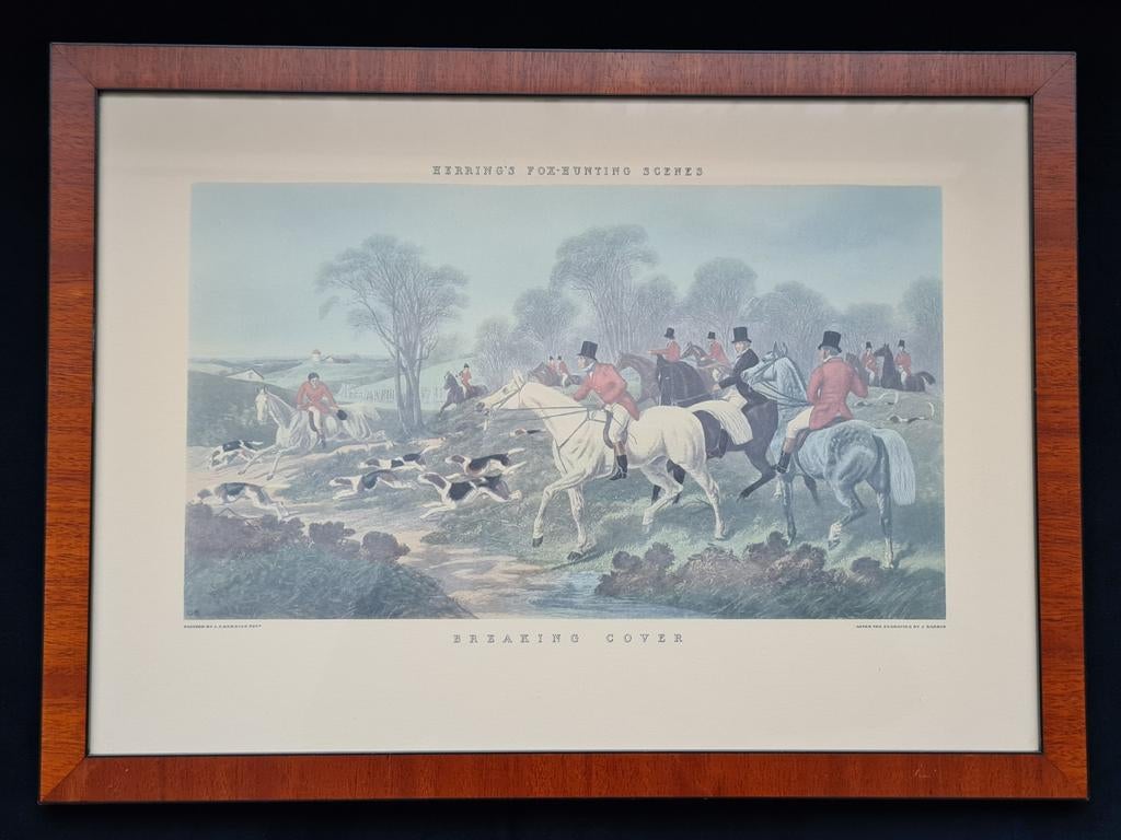 Vossenjacht  Hering's Fox-Hunting Scenes, Antiek en Kunst, Ophalen of Verzenden