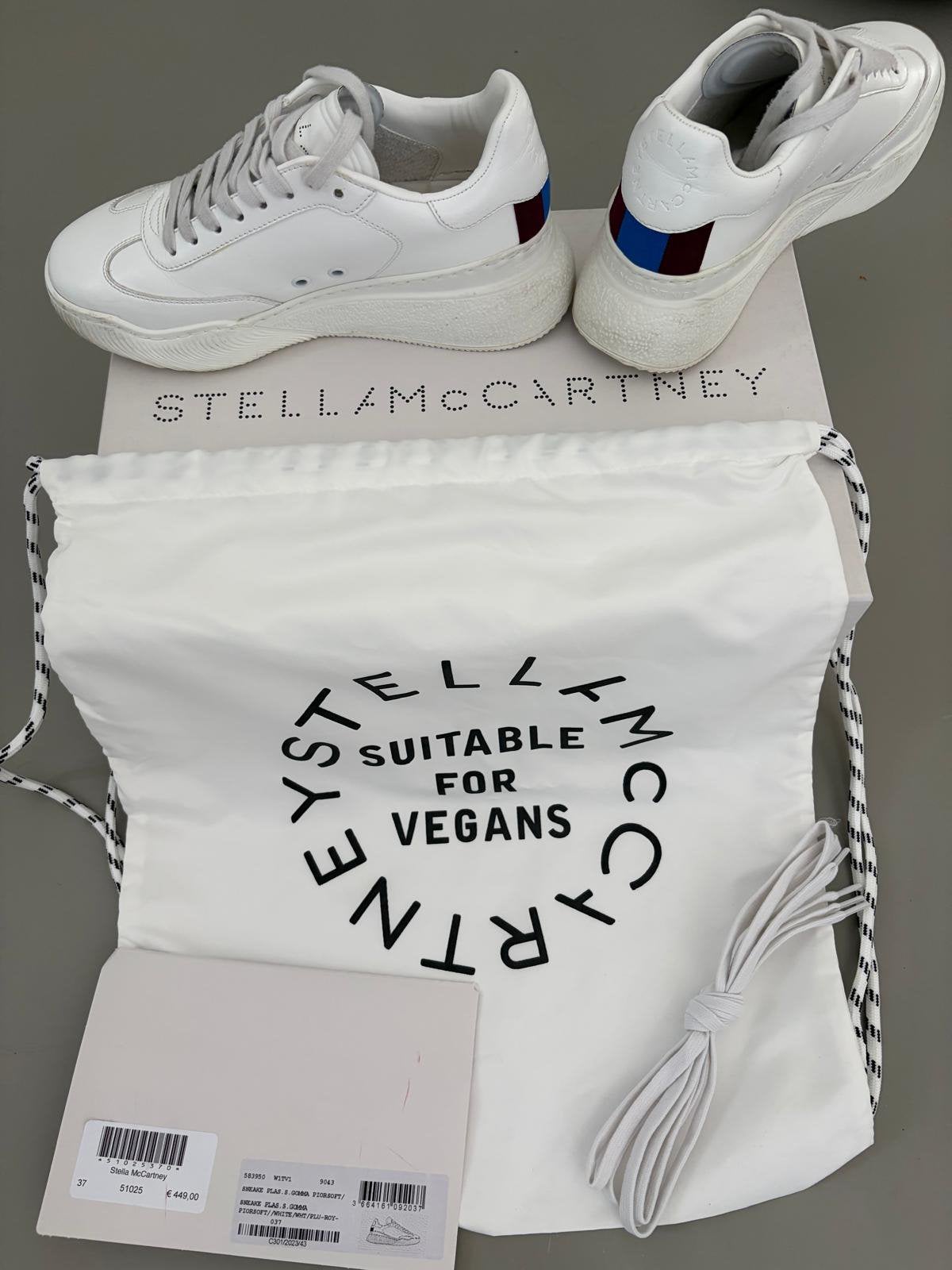 Stella McCartney sneakers wit maat 37., Kleding | Dames, Verzenden, Wit, Sneakers of Gympen, Gedragen