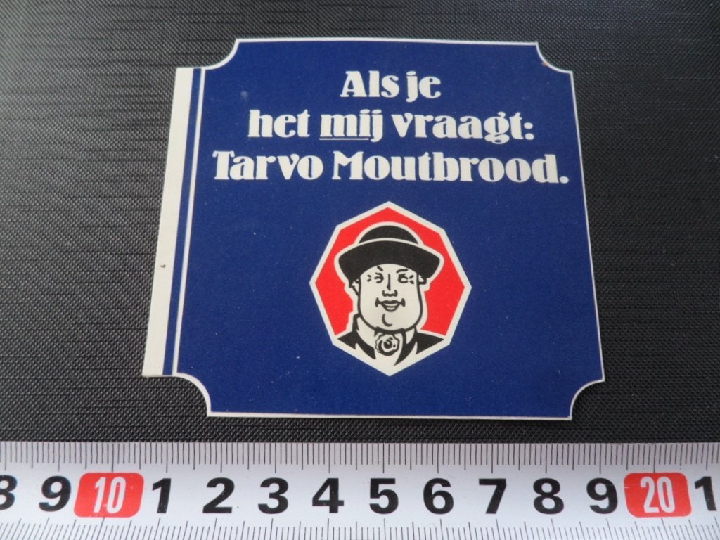 sticker Als je het mij vraagt: TARVO Moutbrood *, Ophalen of Verzenden, Zo goed als nieuw
