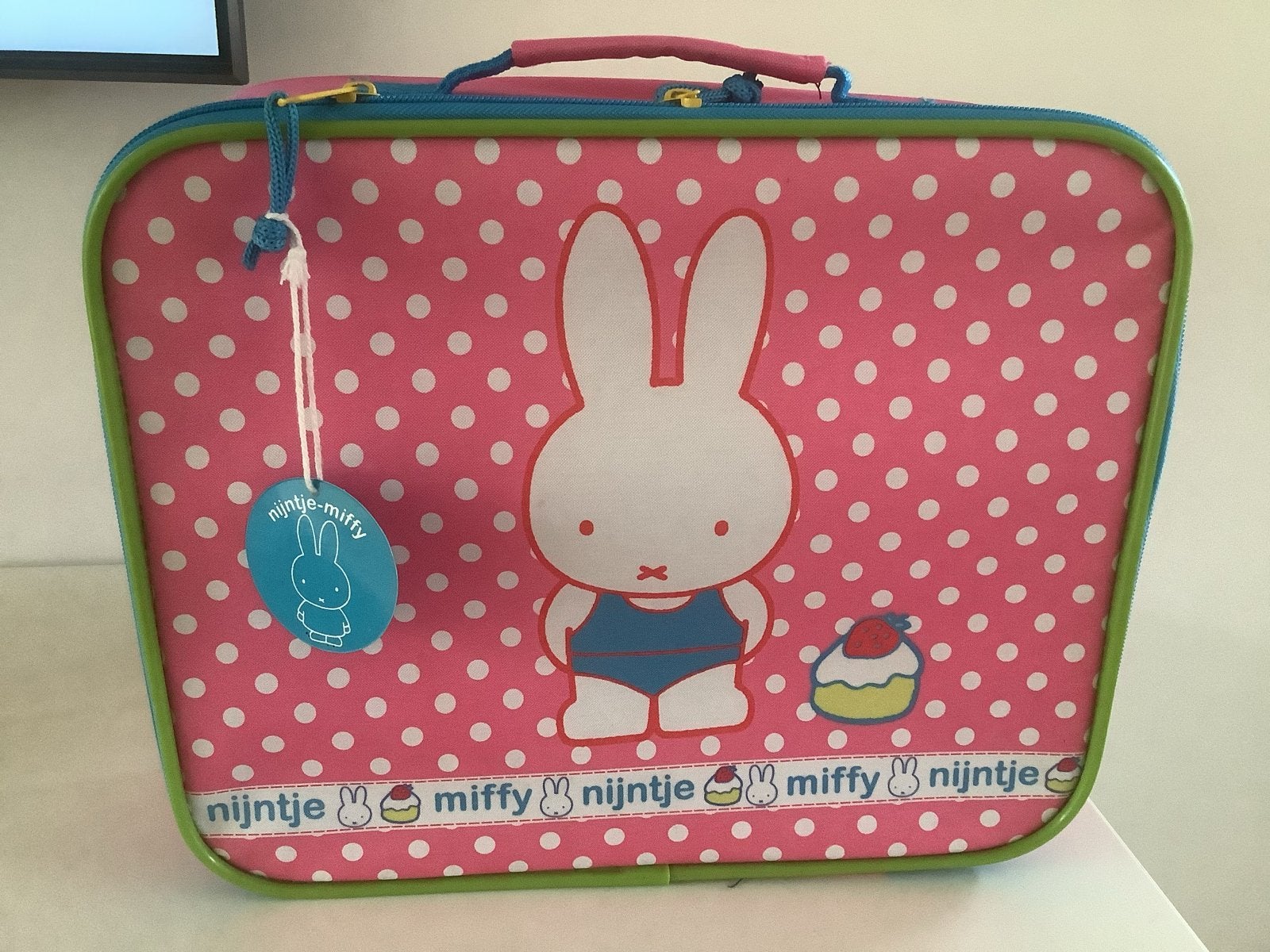 Nijntje Miffy Koffer Roze met Witte Stippen - Nieuw, Ophalen of Verzenden, Nieuw