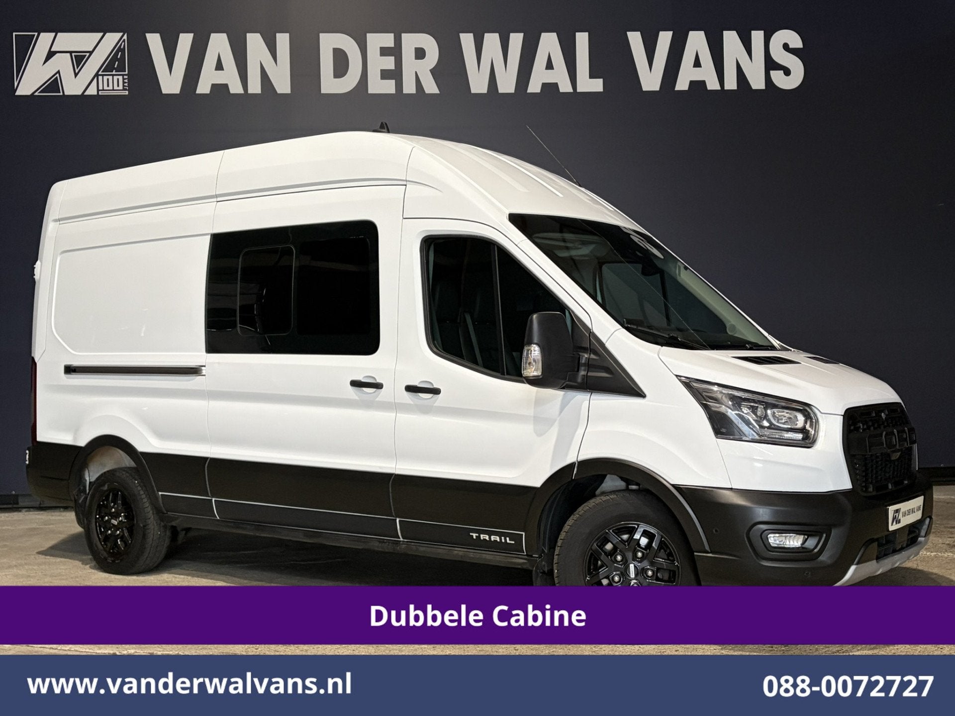 Ford Transit 2.0 TDCI 131pk L3H3 Dubbele Cabine Euro6 Inrich, Auto's, Voorwielaandrijving, Dealer onderhouden, 15 km/l, 4 cilinders