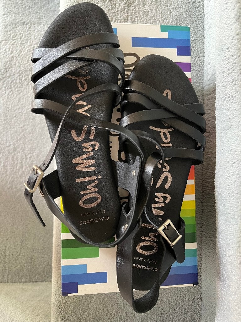 Nieuwe zwarte (Oh! My Sandals) sandalen, Oh! My sandals, Verzenden, Zwart, Nieuw
