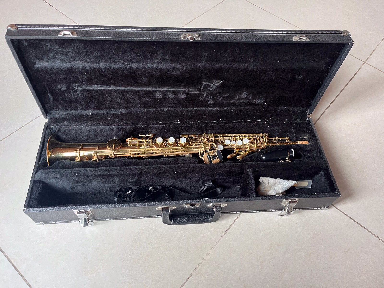 sopraansaxofoon Jupiter, Muziek en Instrumenten, Blaasinstrumenten | Saxofoons, Ophalen of Verzenden, Gebruikt, Sopraan, Met koffer