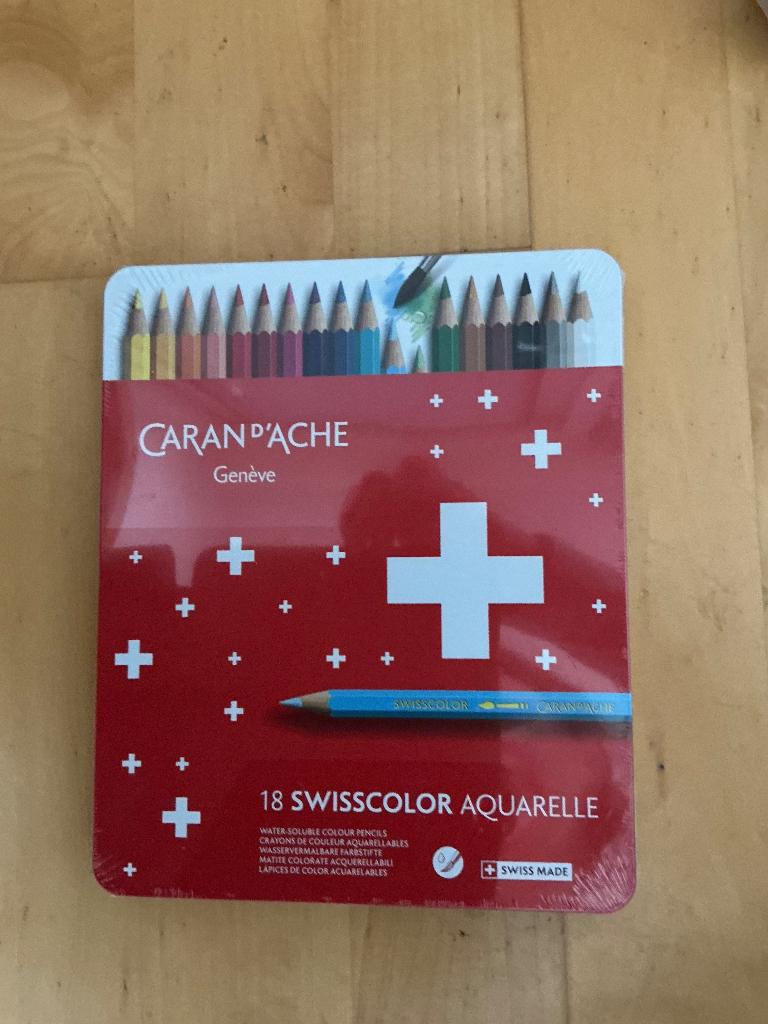 18 Aquarelpotloden Swisscolor Caran D’ache (nieuw in folie), Ophalen of Verzenden, Nieuw, Potlood of Stift