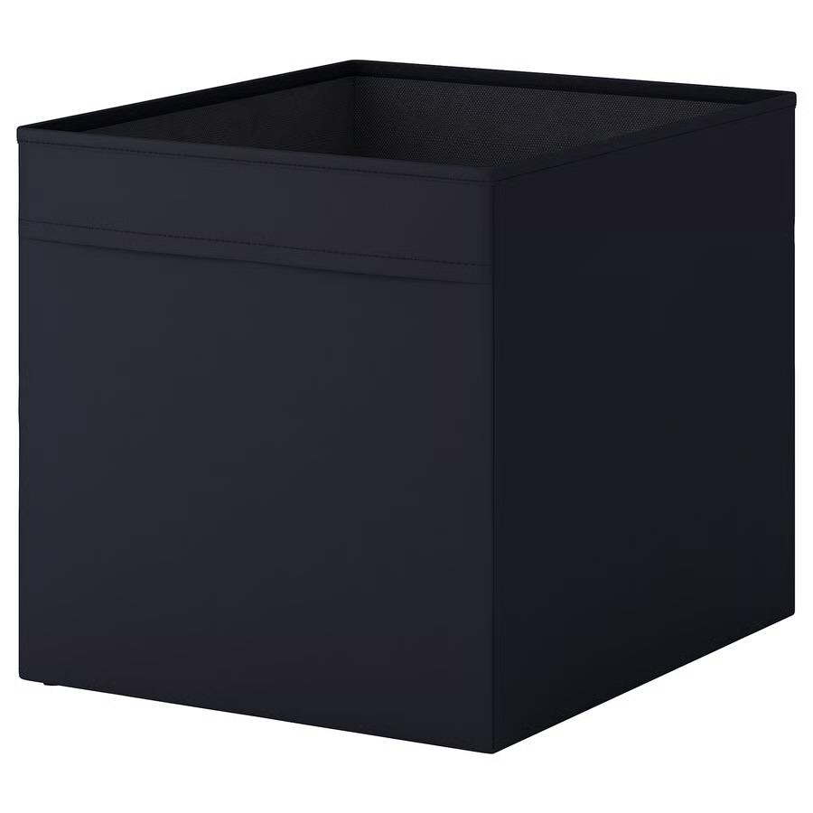 5x IKEA DRÖNA opbergbakken, zwart, 33x38x33 cm, Overige materialen, Mand, Vierkant, Nieuw